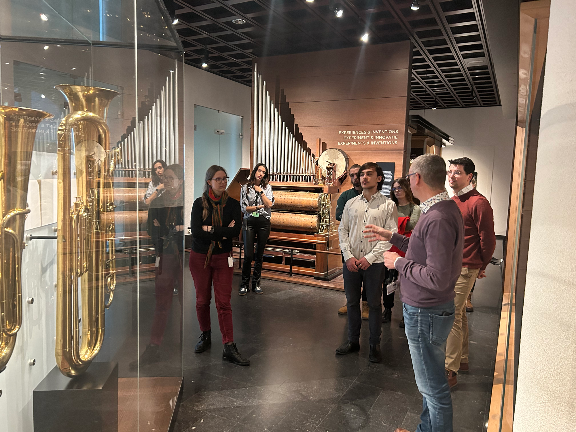 <p>Figs 4-5: Koninklijk Conservatorium Brussel and KASK &amp; Conservatorium. Visit to the Musical Instruments Museum reserves in Brussels, November 2023.</p>